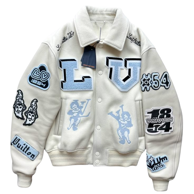 Louis Vuitton White Varsity Jacket