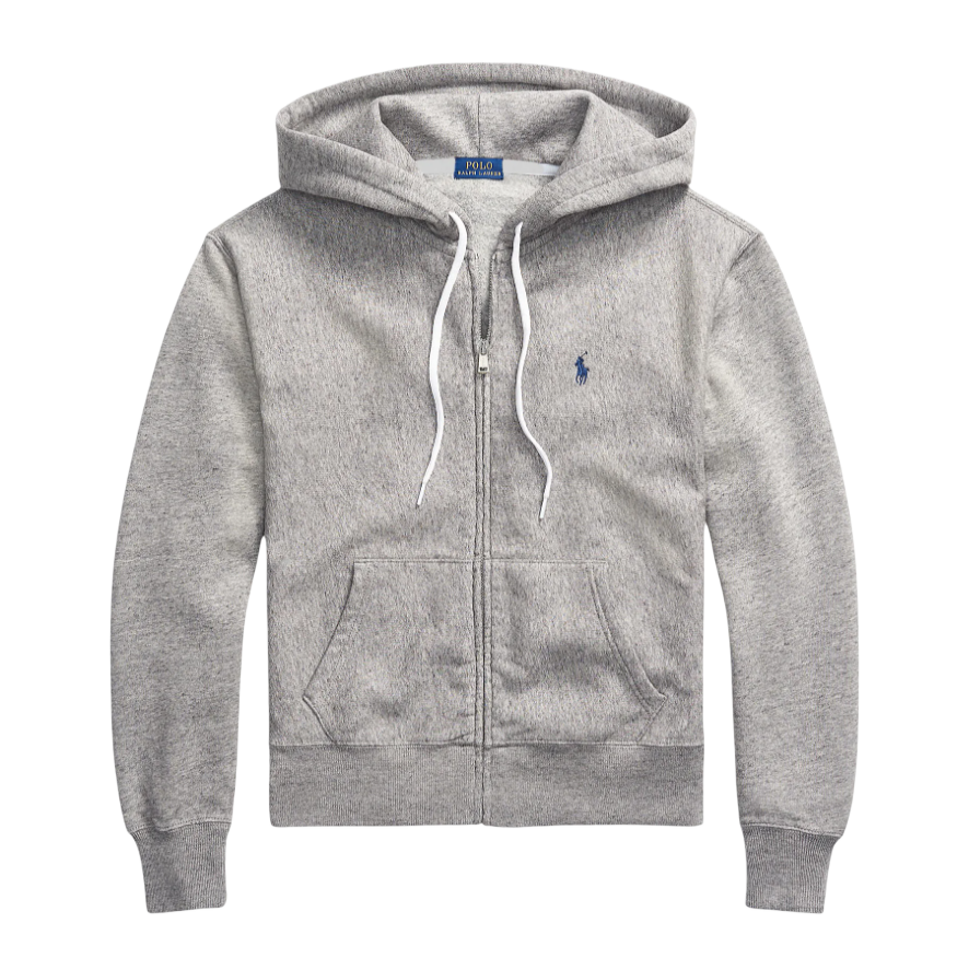 Ralph Lauren Double-Knit Zip-Up Hoodie 5+